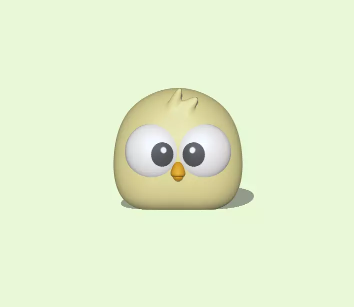 Cute Chick 3D print model_0
