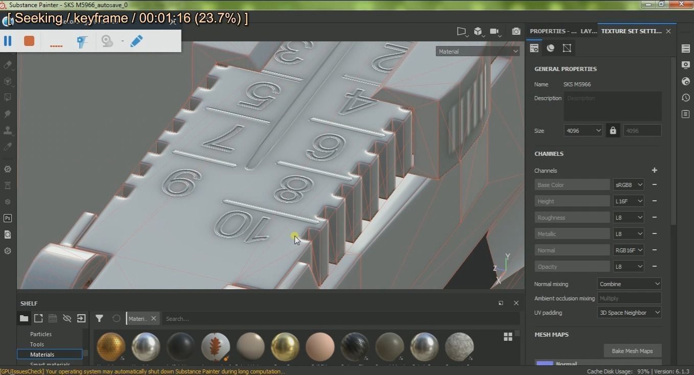 SKS M5966 Low-poly 3D model_30