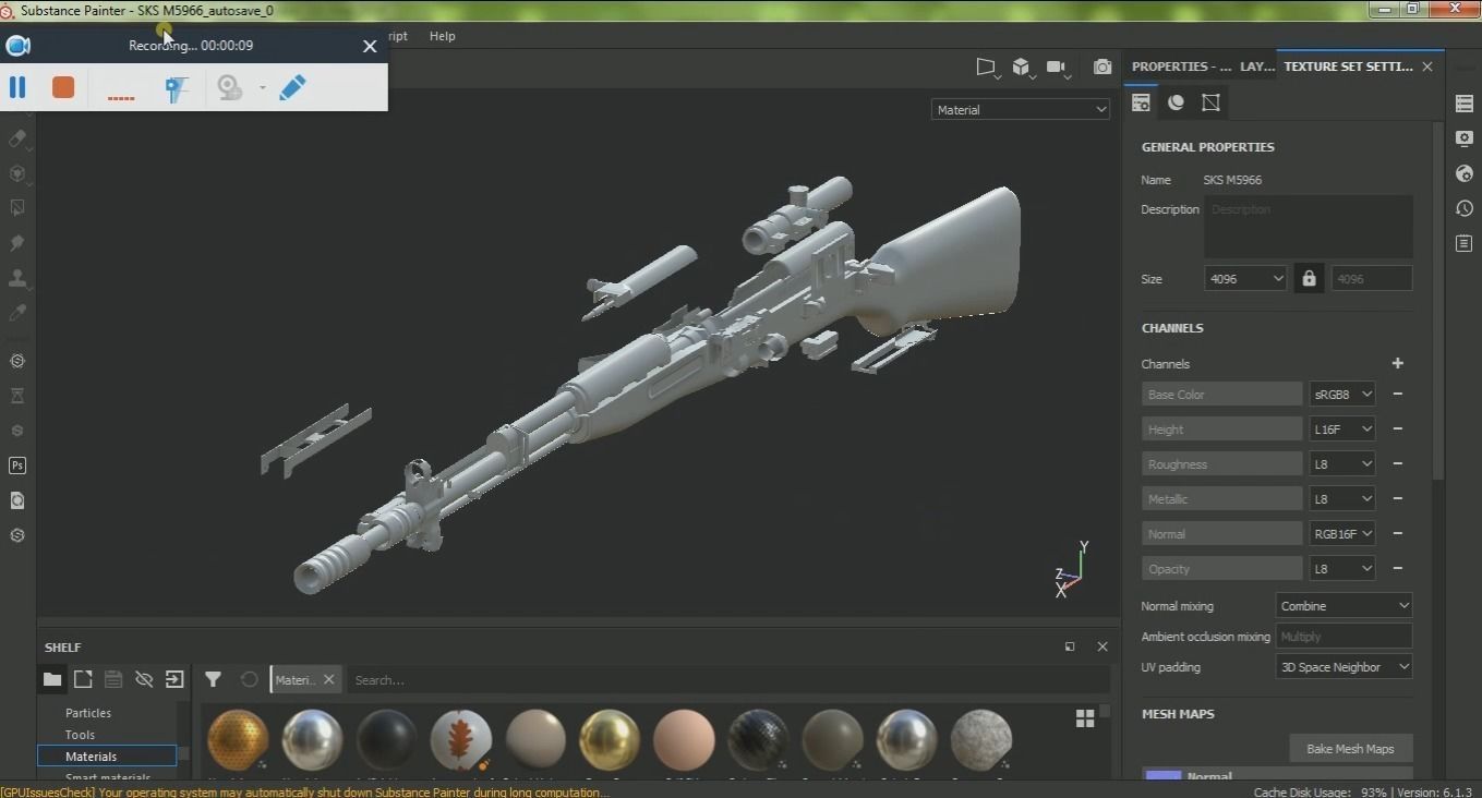 SKS M5966 Low-poly 3D model_29