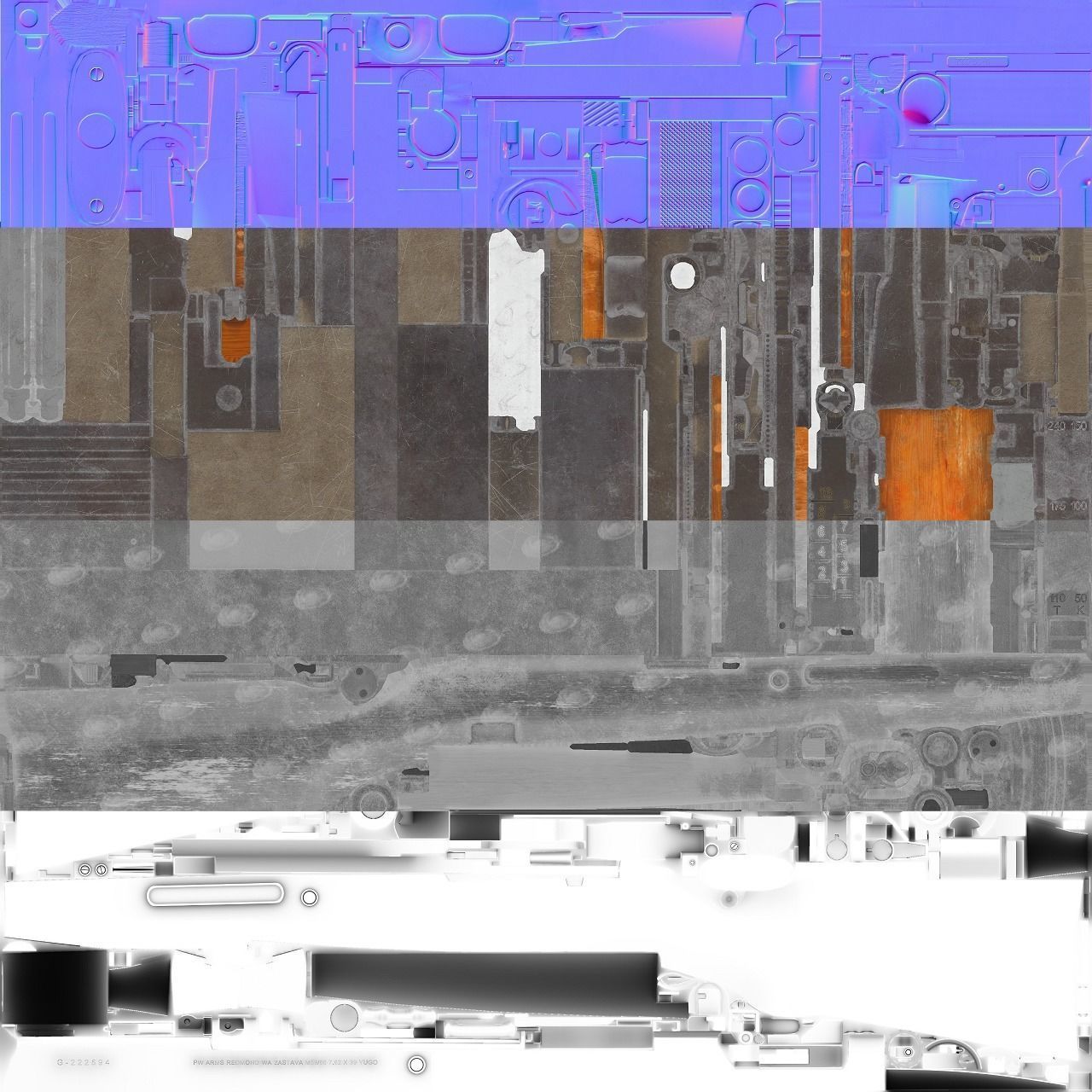 SKS M5966 Low-poly 3D model_32