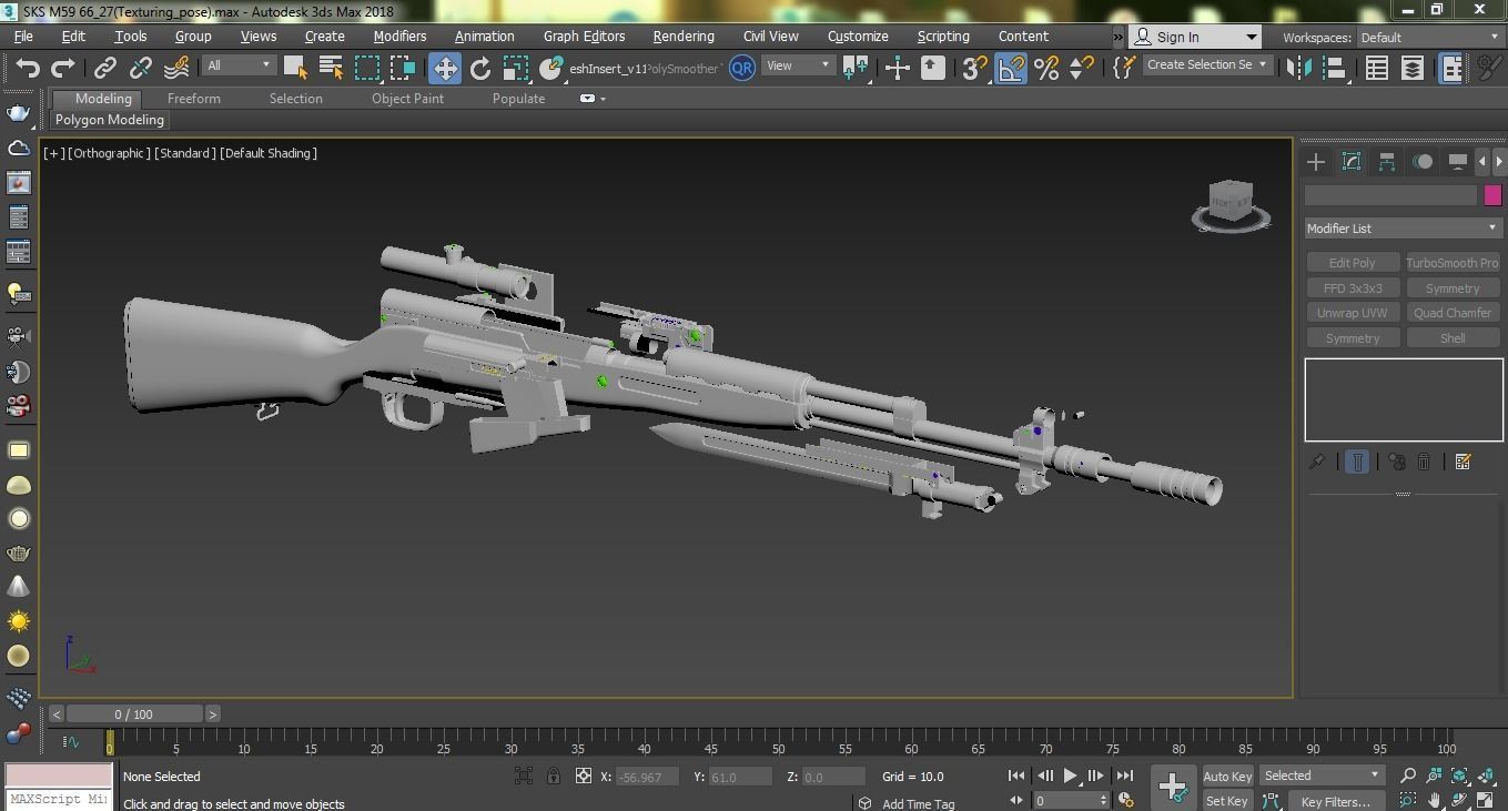 SKS M5966 Low-poly 3D model_28
