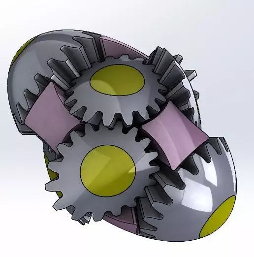 3D Ellipse gear T18M2-60X35 3D print model