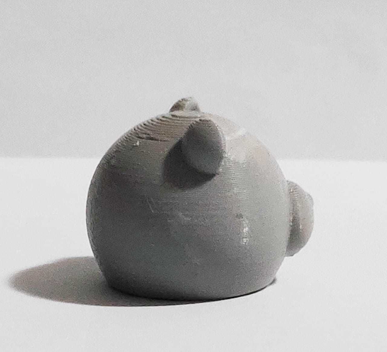 Cute Round Bear 3D print model_3