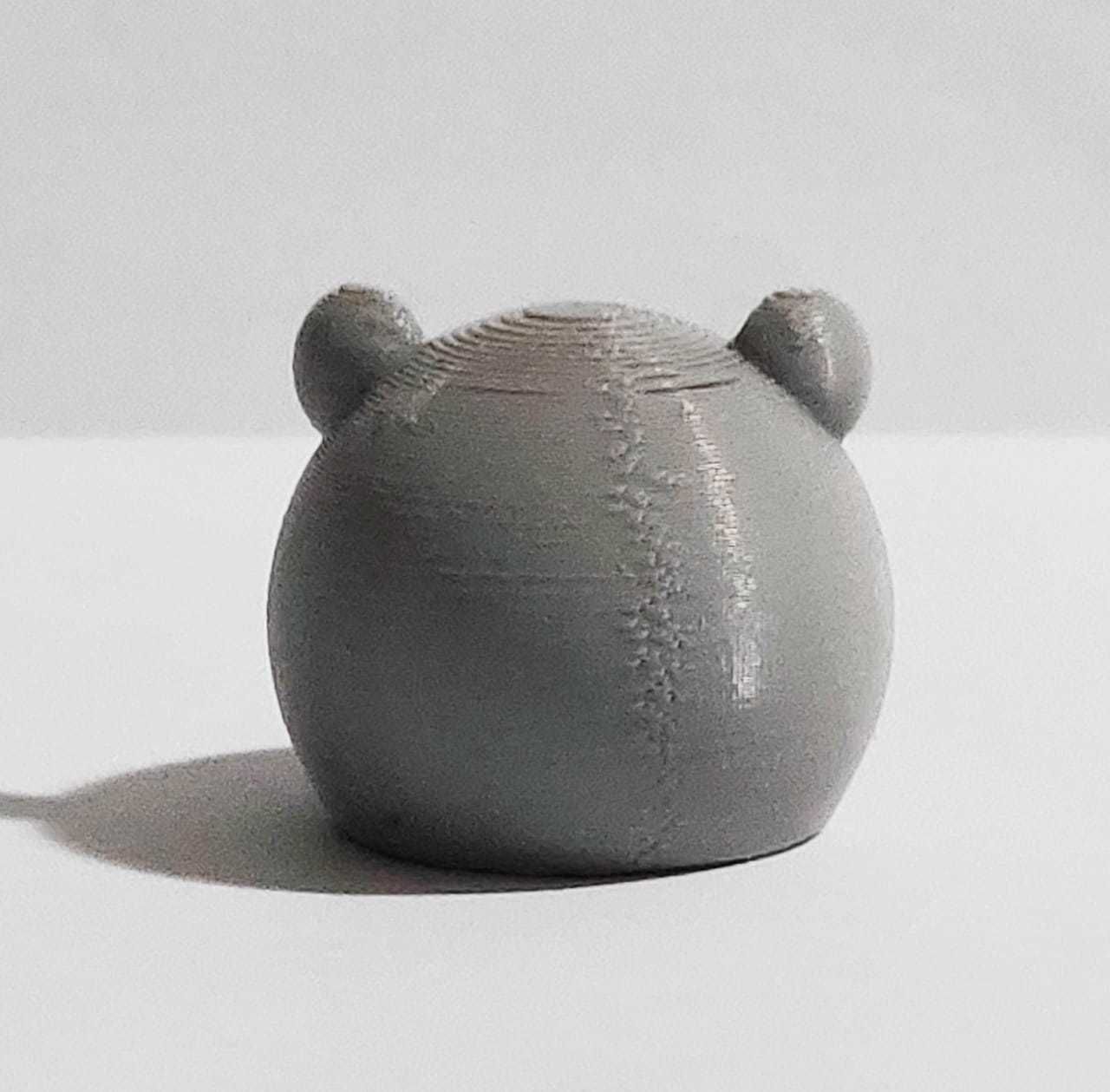 Cute Round Bear 3D print model_4