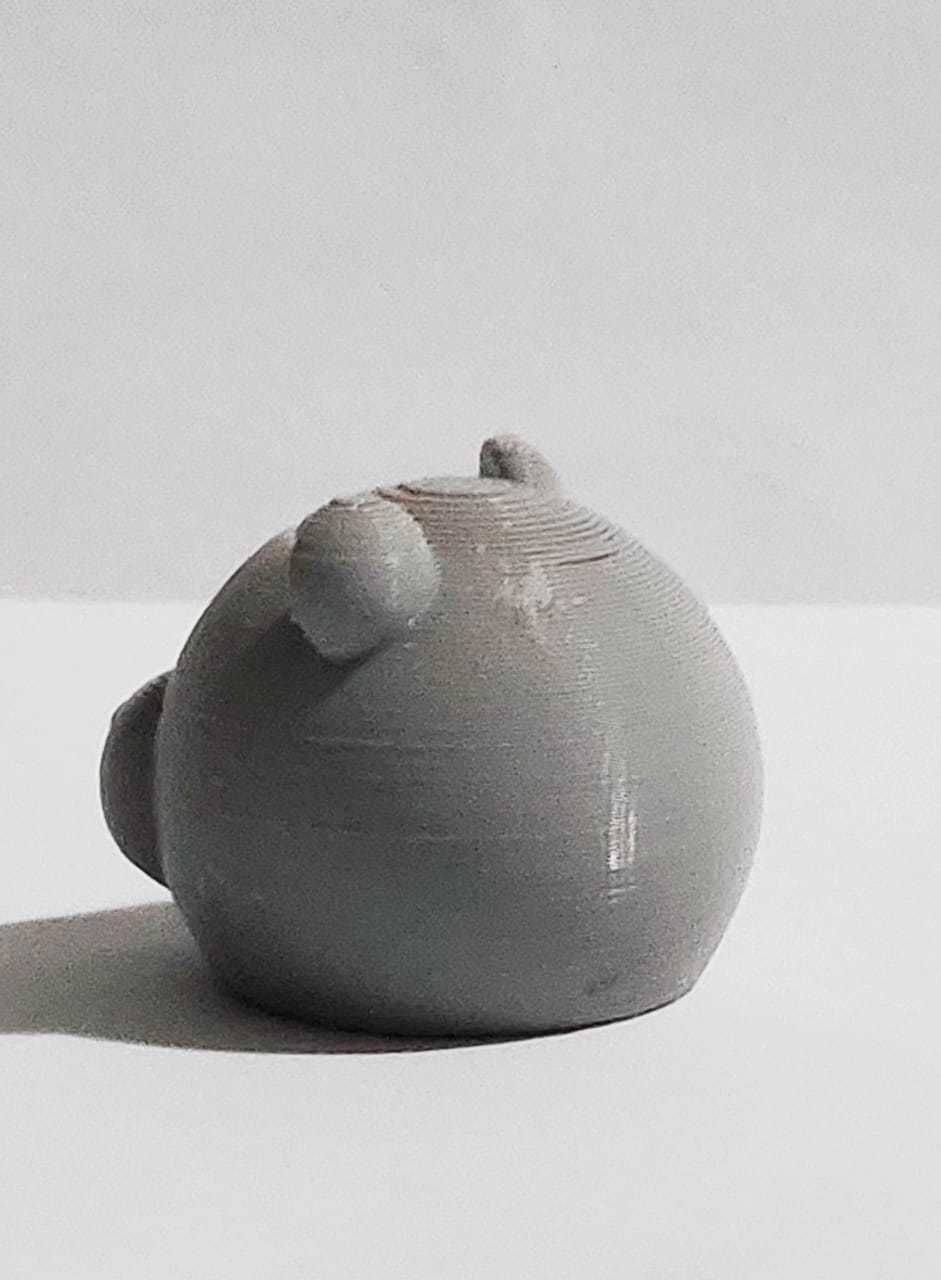 Cute Round Bear 3D print model_5