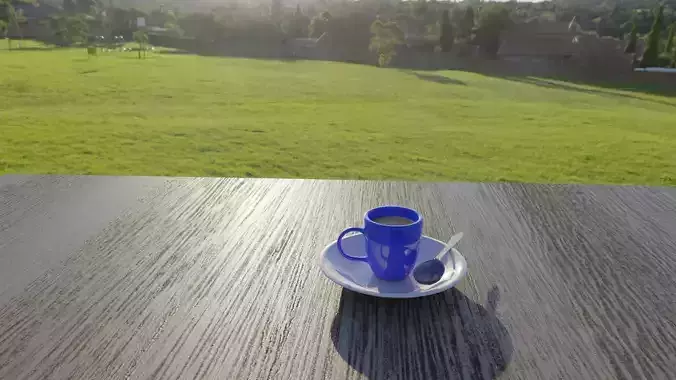 Cup and Saucer with spoon