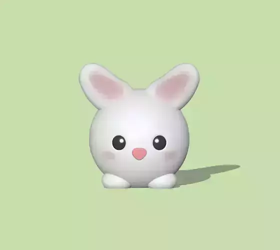 Cute Round Rabbit 
