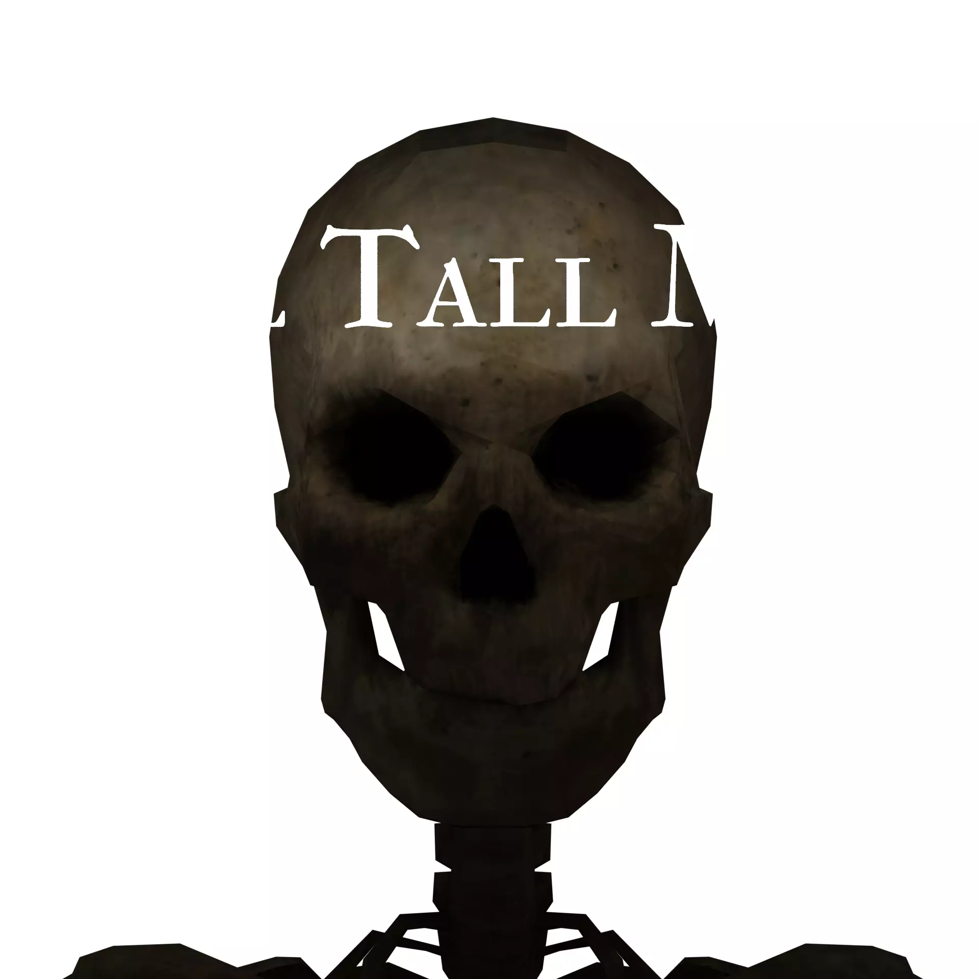 Cathe skeleton with tall man Free 3D model