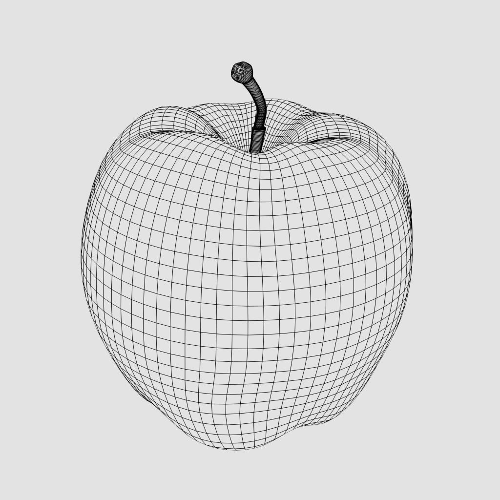 apple 3D model_2