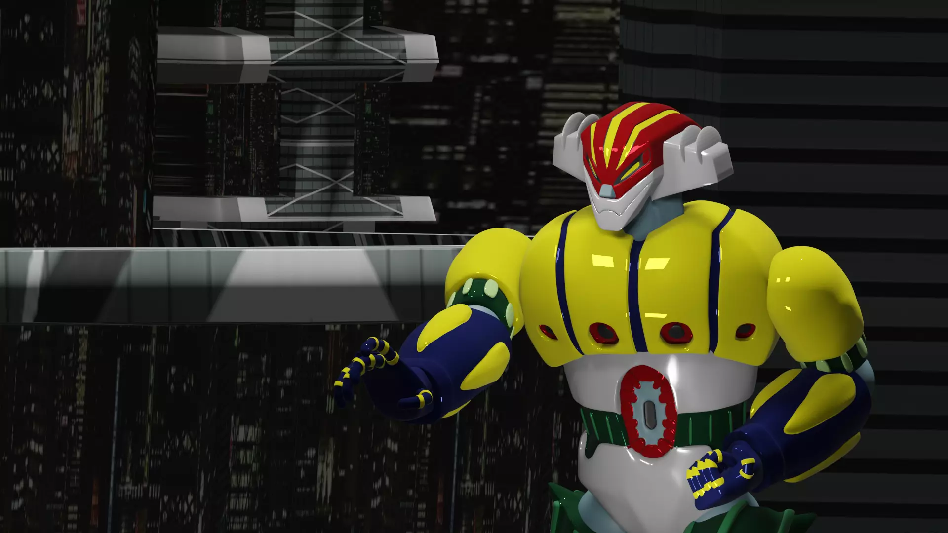 kotetsu jeeg Free 3D model_0