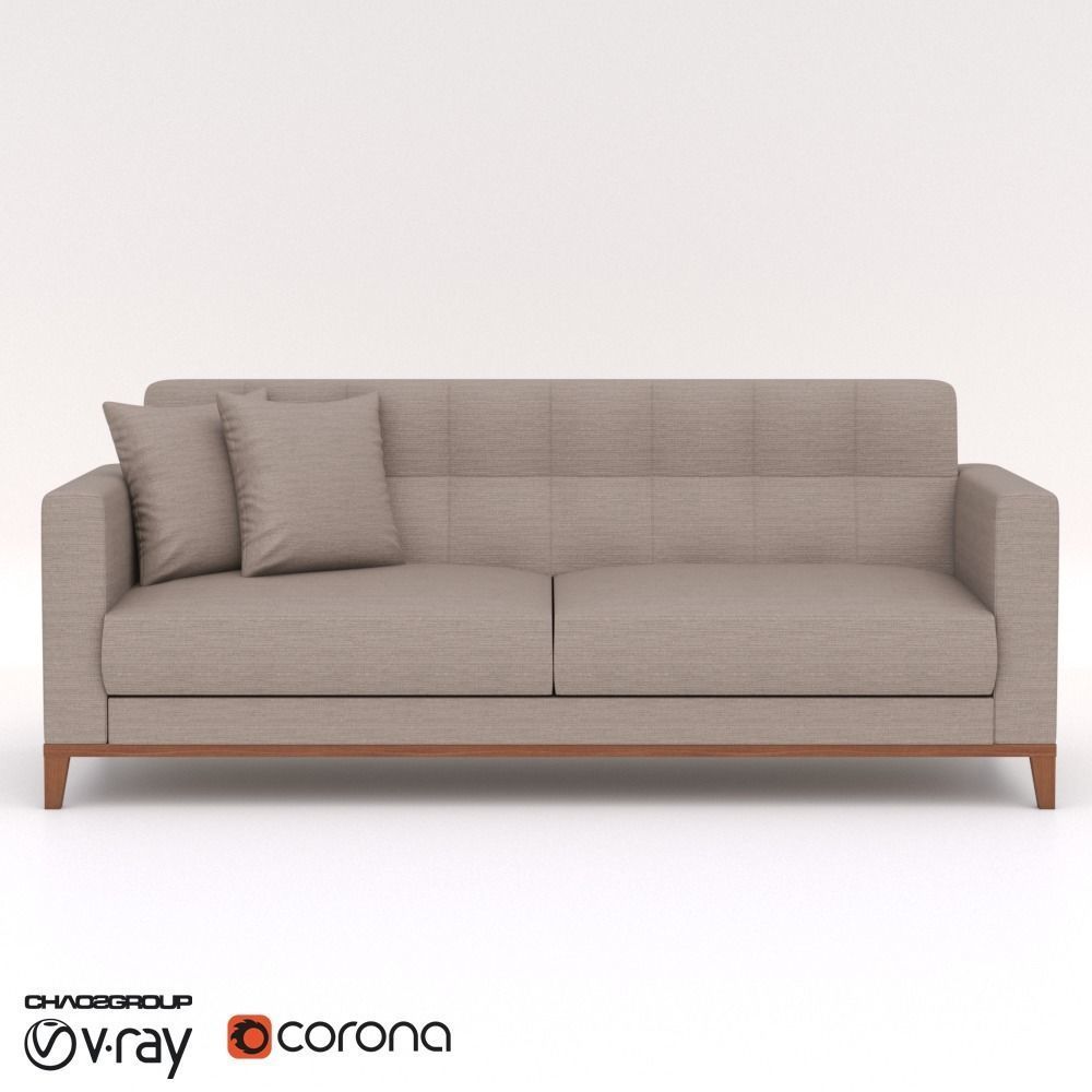 Sofa Kivik - Corona - Vray 3D model_1