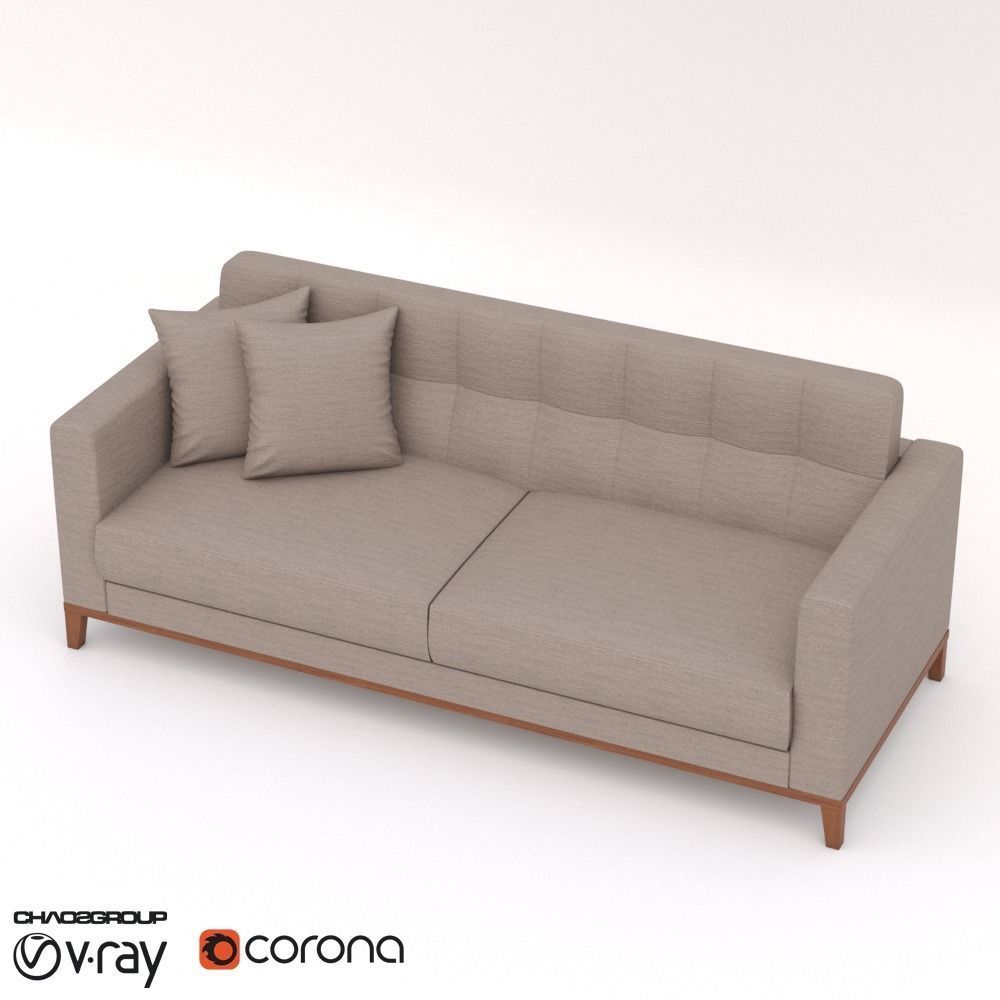 Sofa Kivik - Corona - Vray 3D model_2