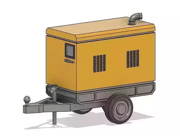 Mobile welding generator 3D print model