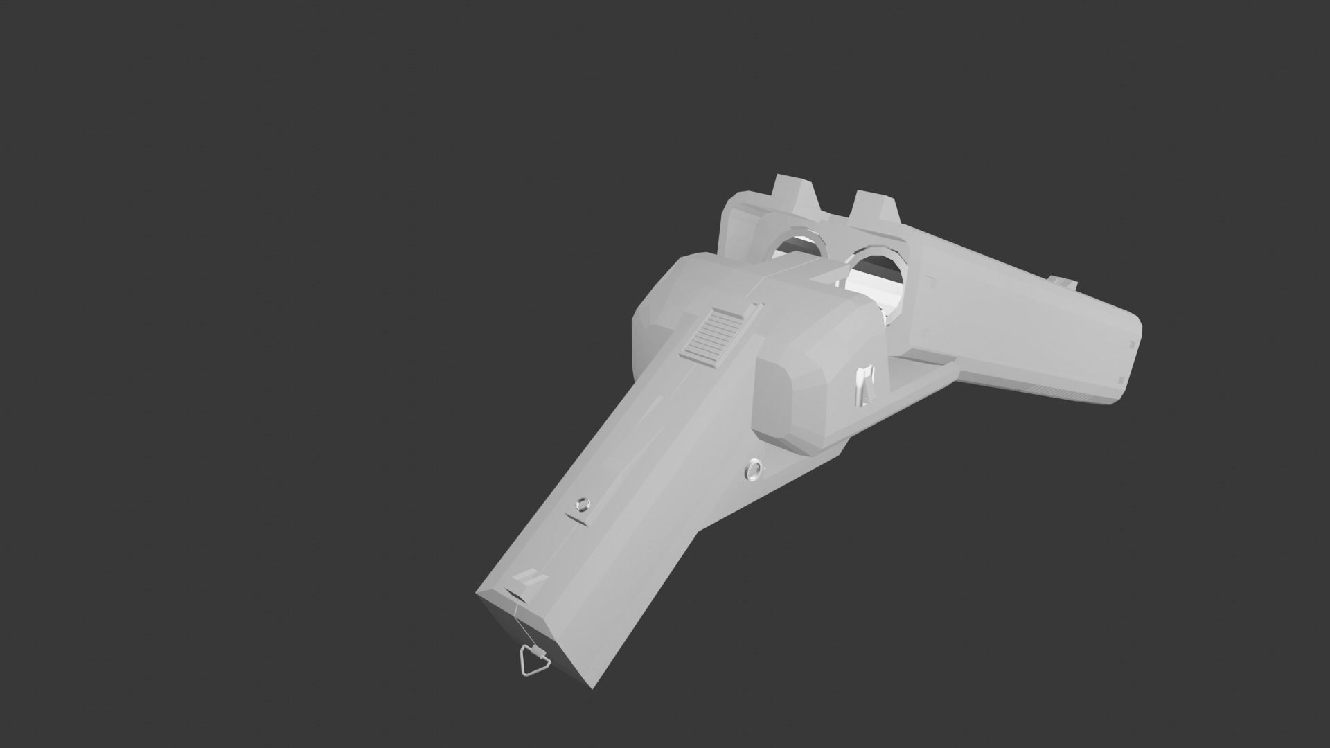 DX-12 Punisher Low-poly 3D model_3