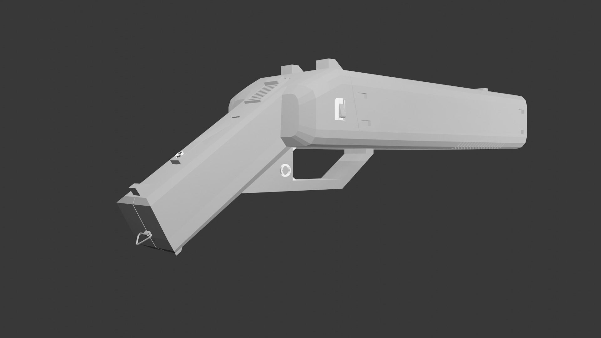 DX-12 Punisher Low-poly 3D model_1
