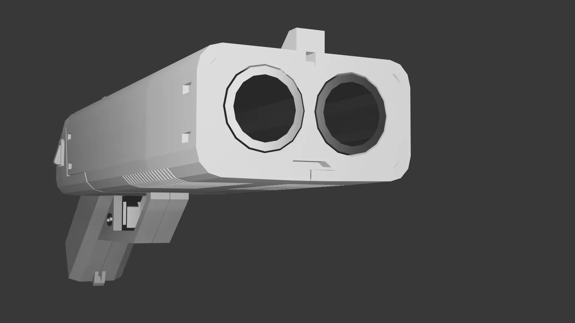 DX-12 Punisher Low-poly 3D model_0