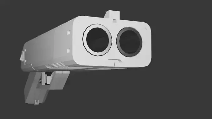 DX-12 Punisher Low-poly 3D model