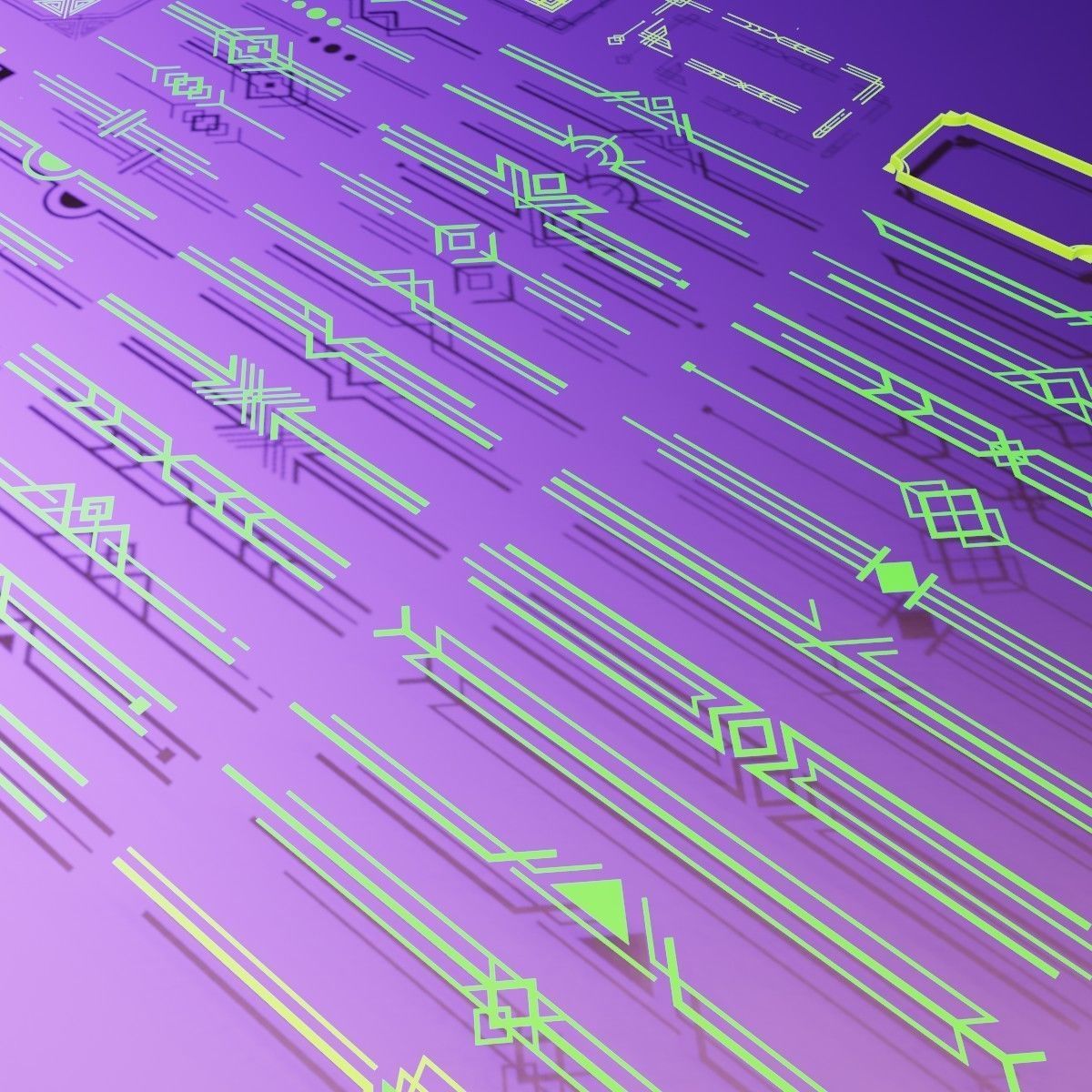 set of Curves Profile Designs up to 50 Low-poly 3D model_6