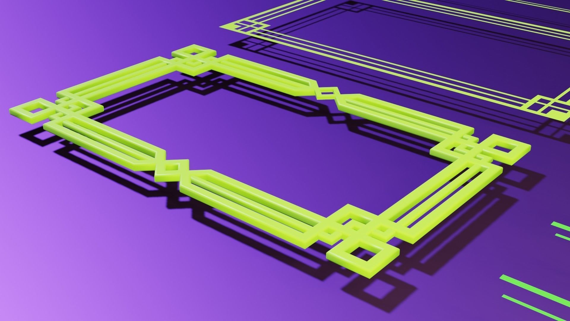 set of Curves Profile Designs up to 50 Low-poly 3D model_3