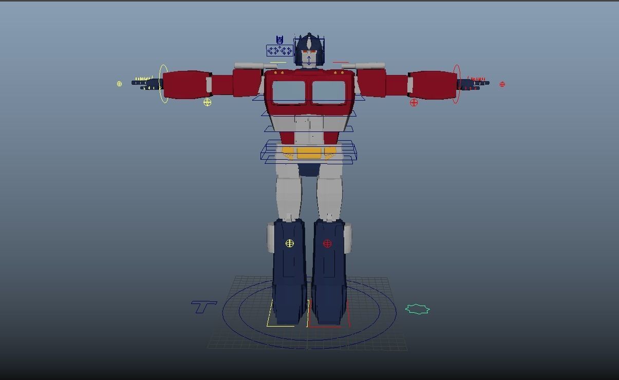 Optimus Prime Transforming Rig 3D model_5