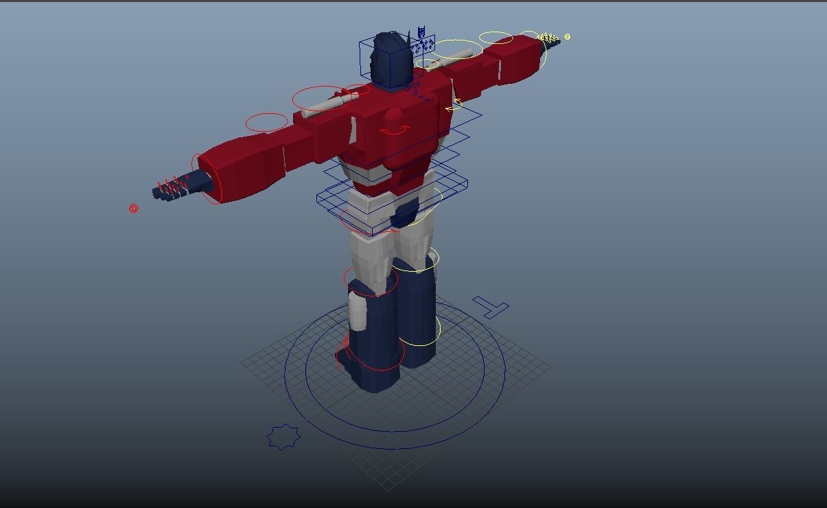 Optimus Prime Transforming Rig 3D model_6