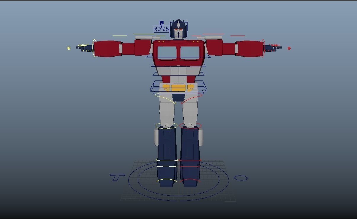 Optimus Prime Transforming Rig 3D model_4