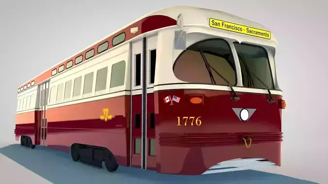 Vintage Trolly 3D model