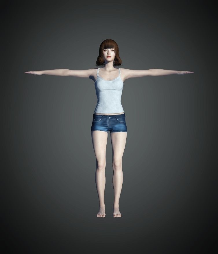 Unity Digital Human RH001 Free 3D model_1