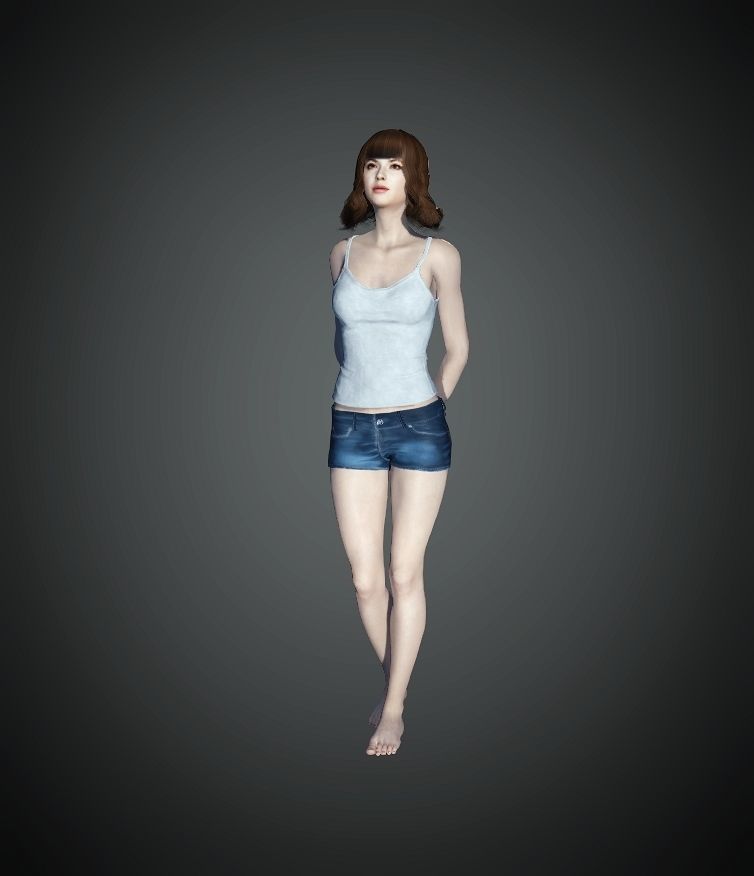 Unity Digital Human RH001 Free 3D model_7