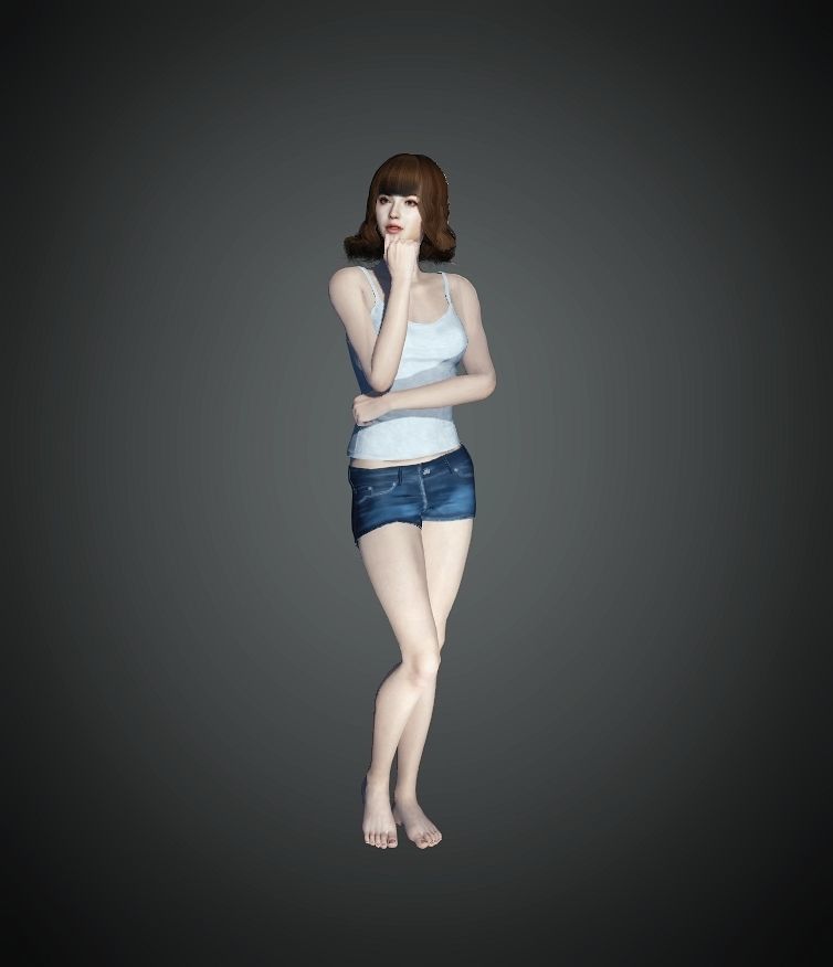 Unity Digital Human RH001 Free 3D model_9