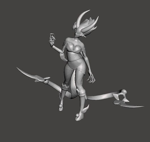 Bloodmoon Evelynn 3D Model 3D print model
