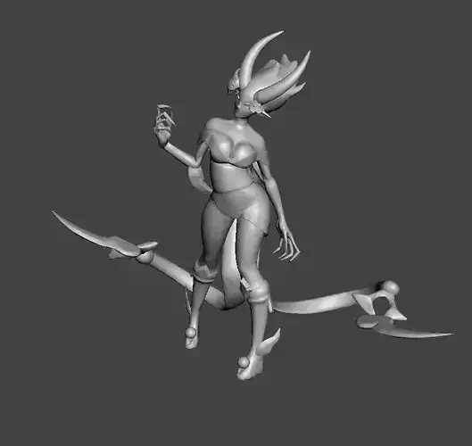 Bloodmoon Evelynn 3D Model 3D print model