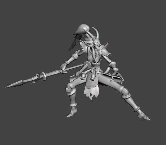 Bloodmoon Kalista 3D Model 3D print model
