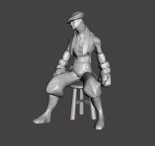 Knockout Lee Sin 3D Model 3D print model