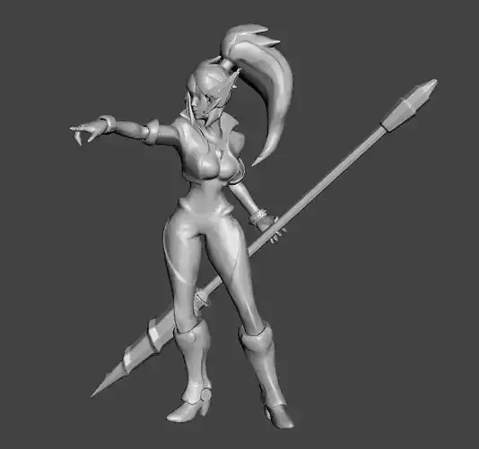 Super Galaxy Nidalee 3D Model