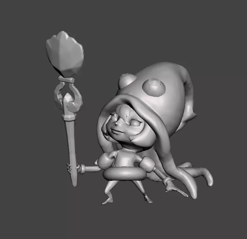 Pool Party Lulu 3D Model 3D print model_0