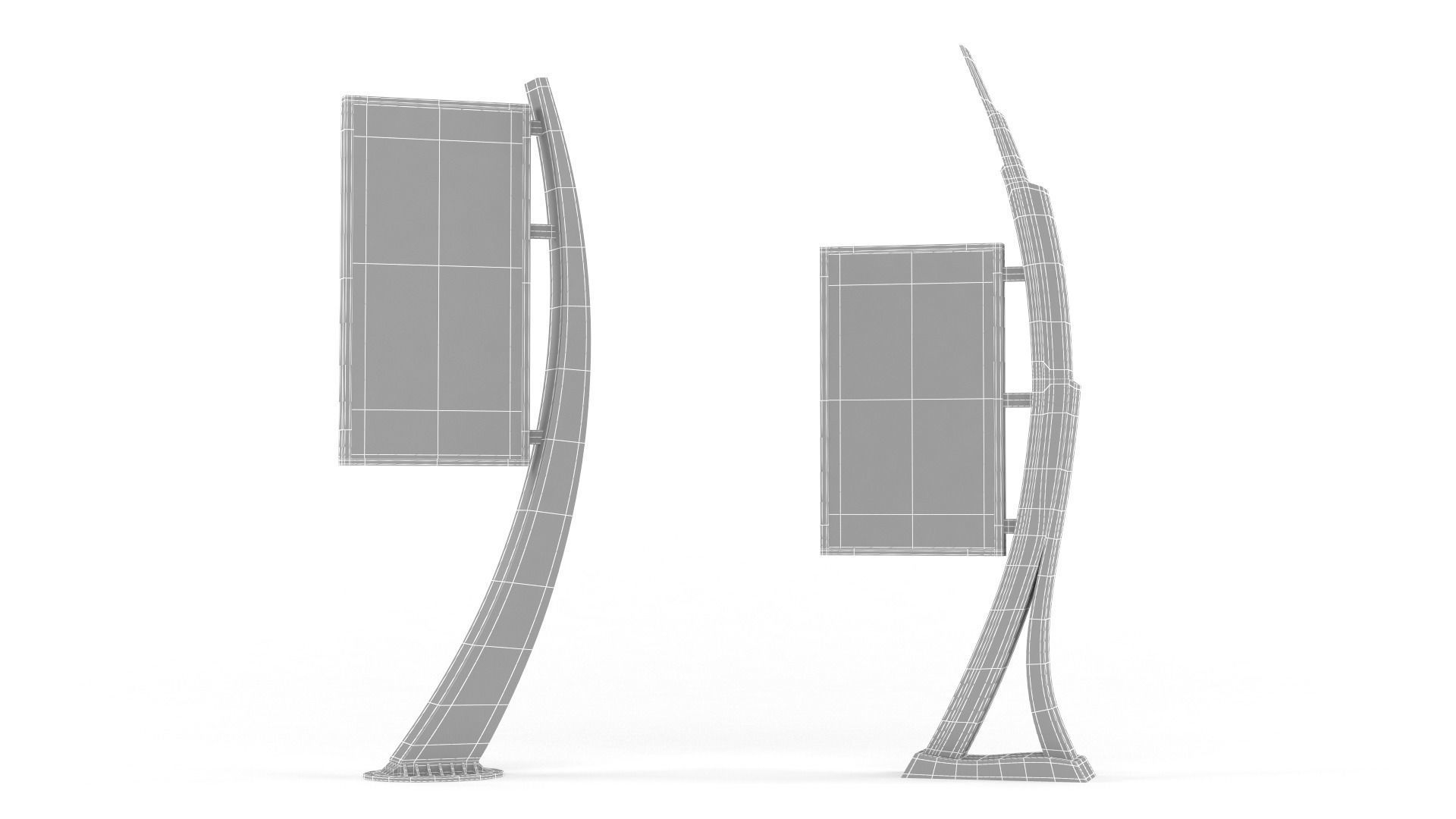 Outdoor Billboard 3D model_7