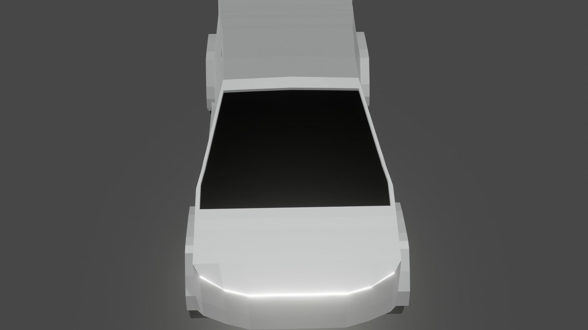 cybertruck car with light Free low-poly 3D model_4