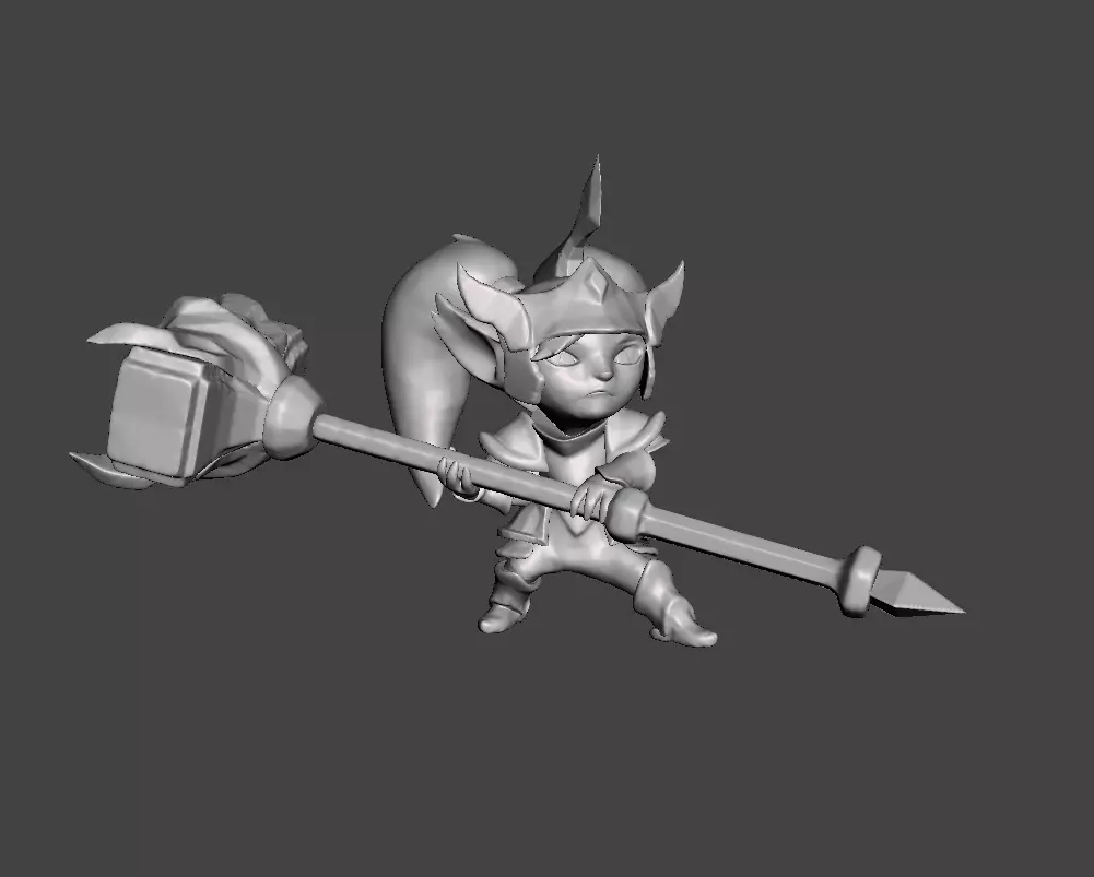 Battle Regalia Poppy 3D Model 3D print model