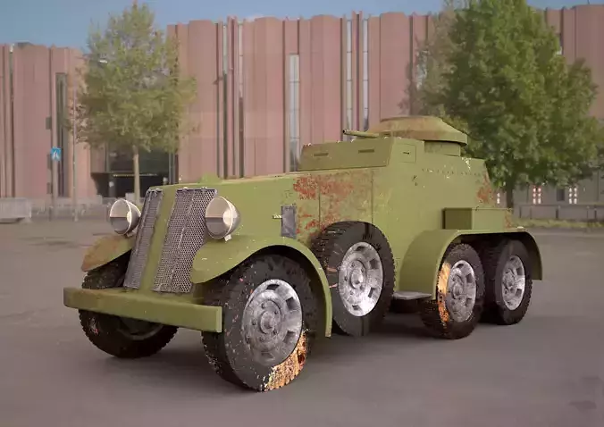 M1 Armored Car 3d model