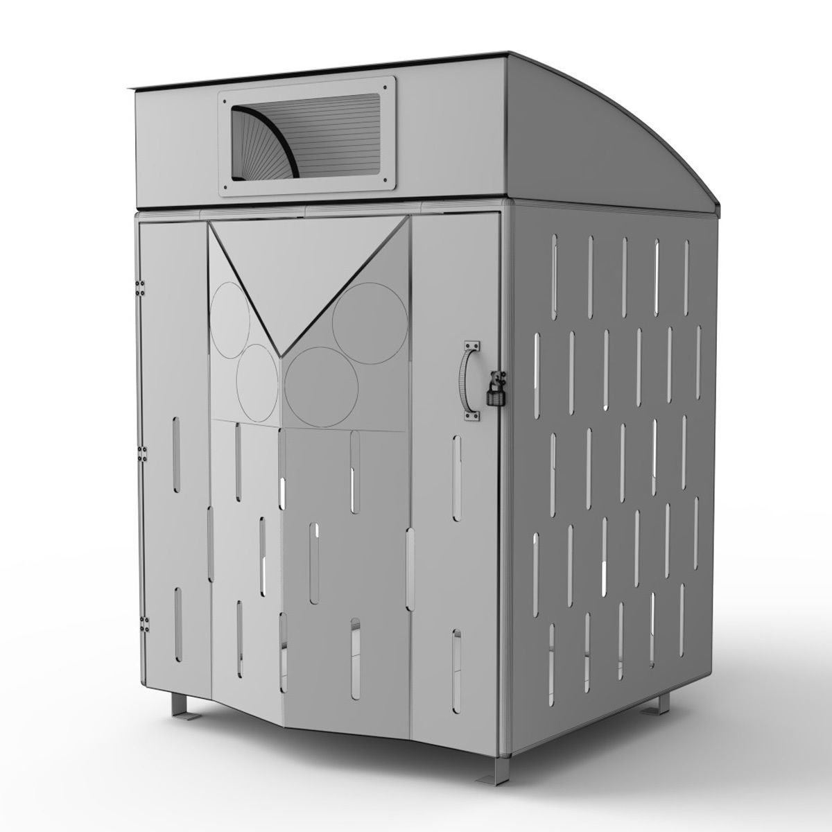 Garbage container 3D model_2
