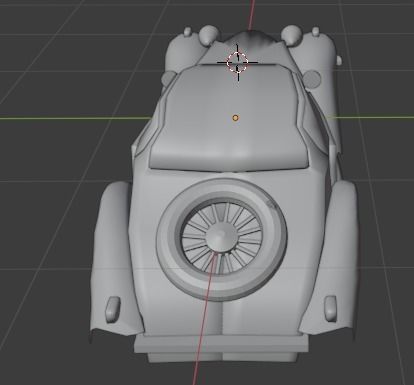 Old car 3dmodel view 3D model_3