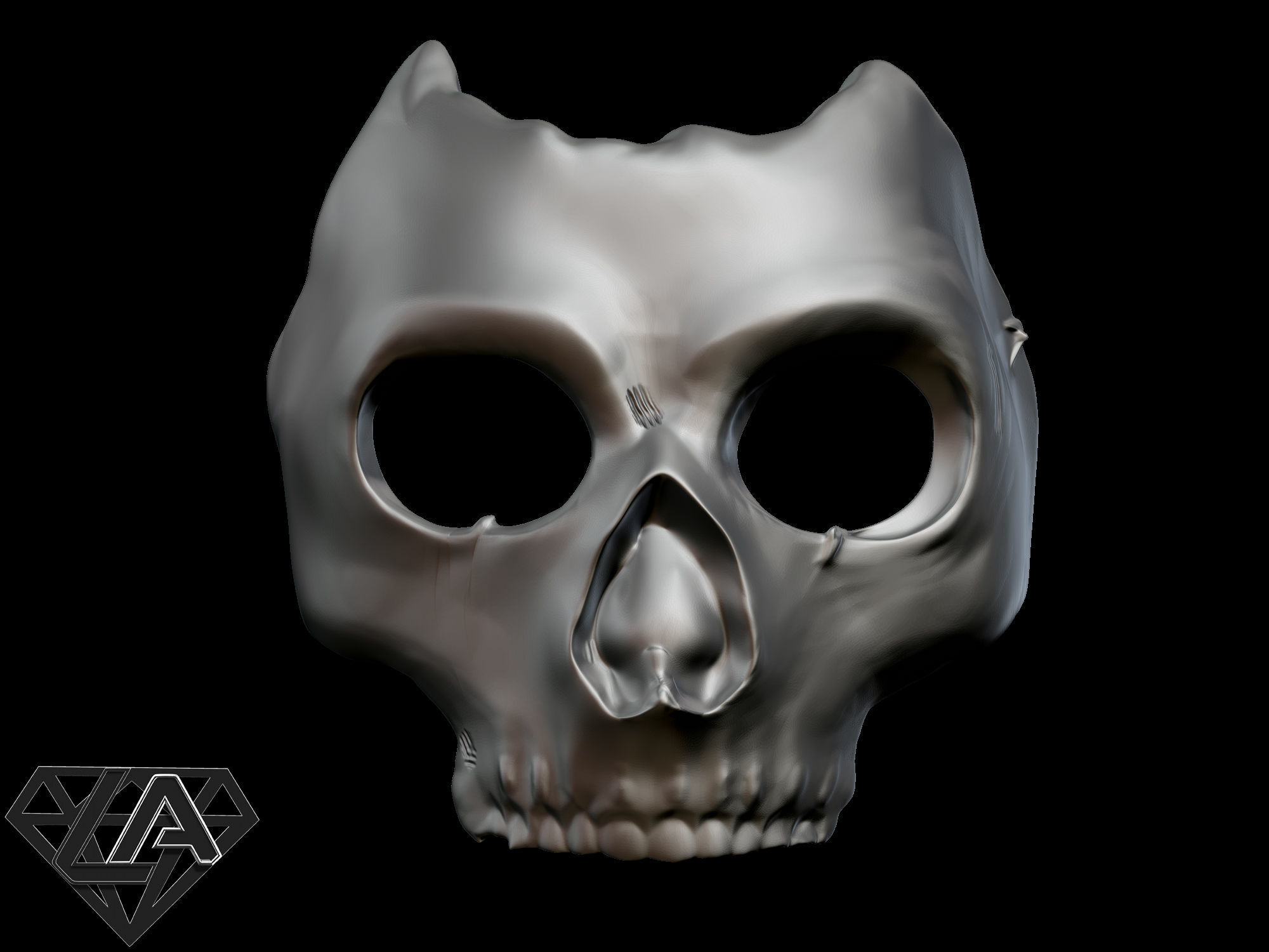 COD MW 2019 Ghost azrael Mask 3D print model_3