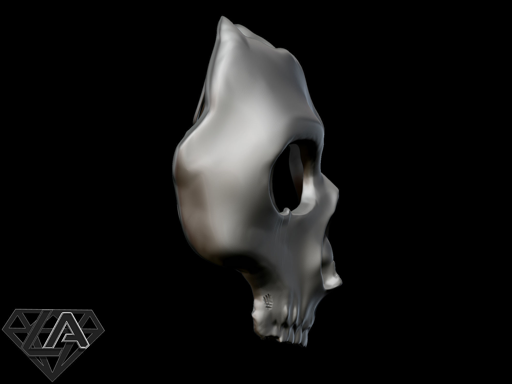 COD MW 2019 Ghost azrael Mask 3D print model_7