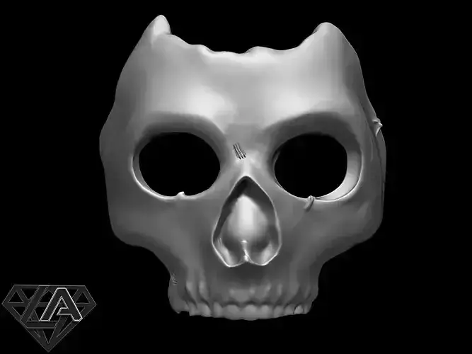 COD MW 2019 Ghost azrael Mask 3D print model
