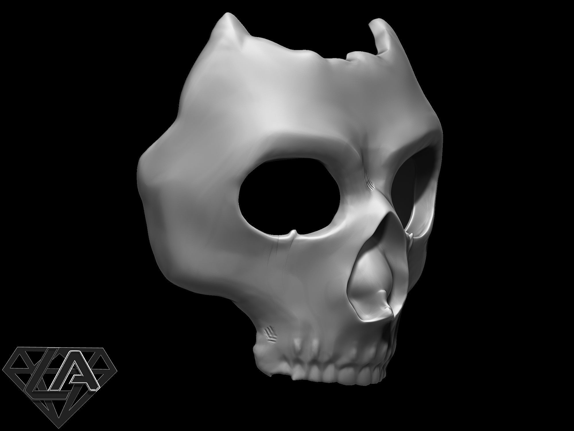 COD MW 2019 Ghost azrael Mask 3D print model_4