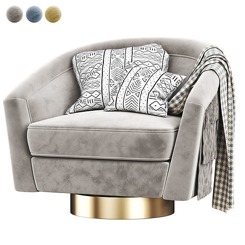 Swivel Chair Le Vante three kinds 3D model