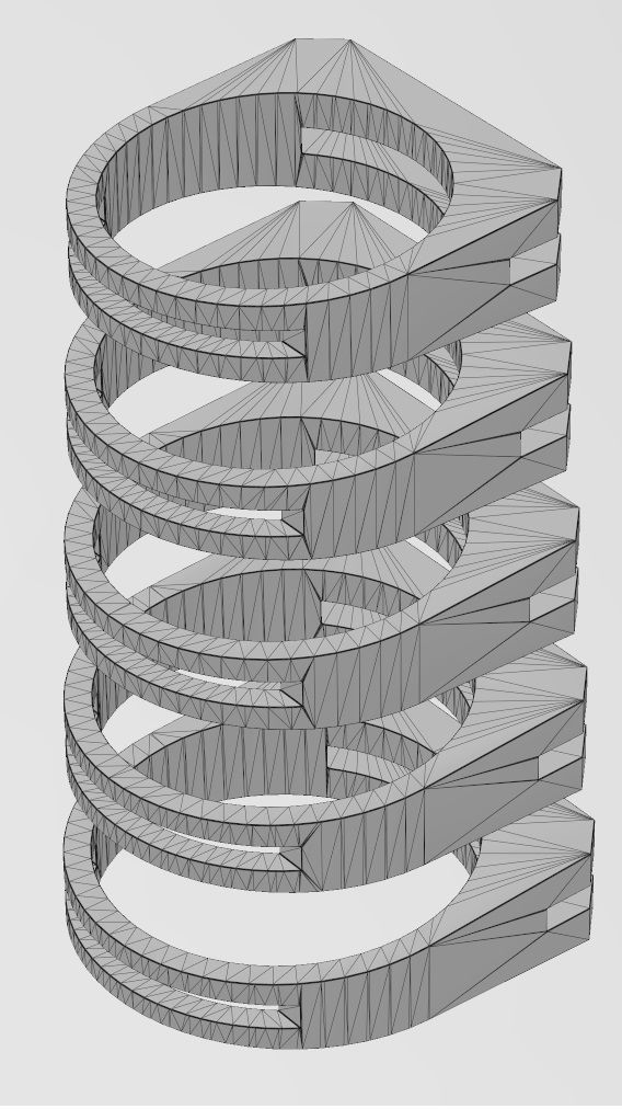 2 Bar flat top rectangular signet ring 3D print model_13