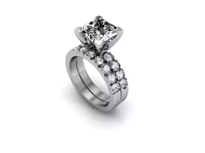 3DM Wedding Ring U010 3D model