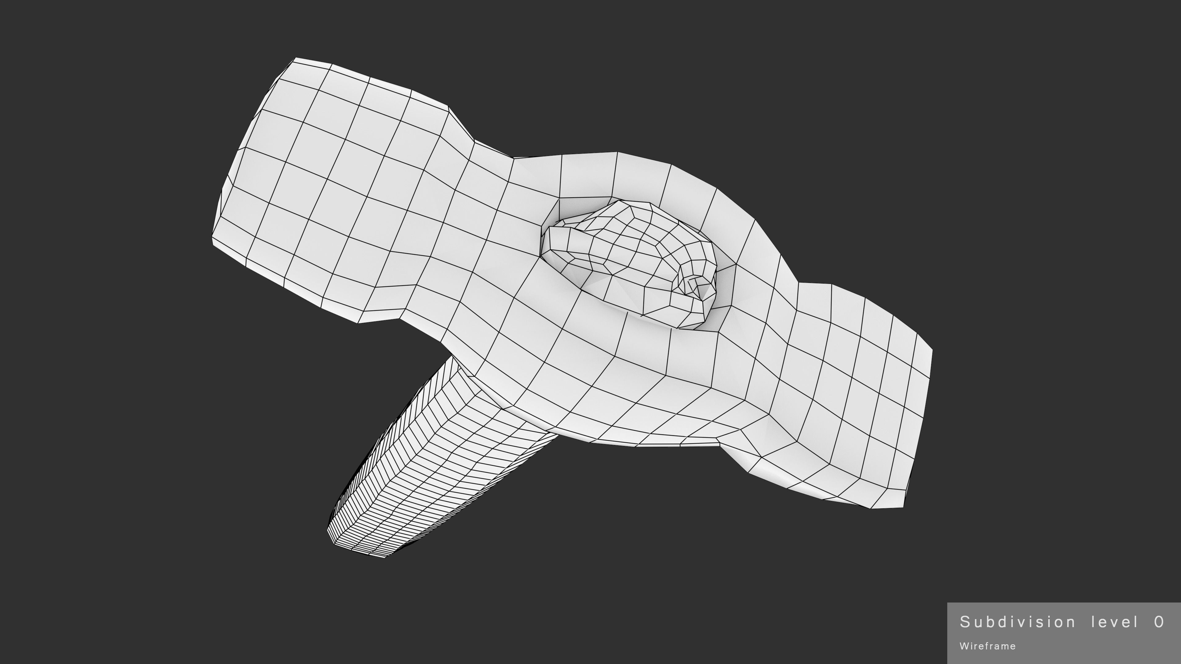 Hammer Small Low-poly 3D model_26